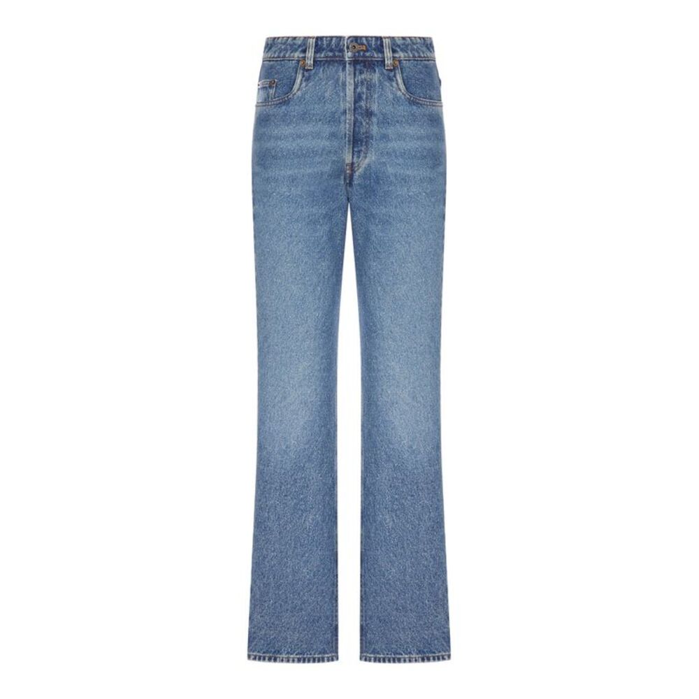 Miu Miu Women Light Wash Denim Flare Jeans